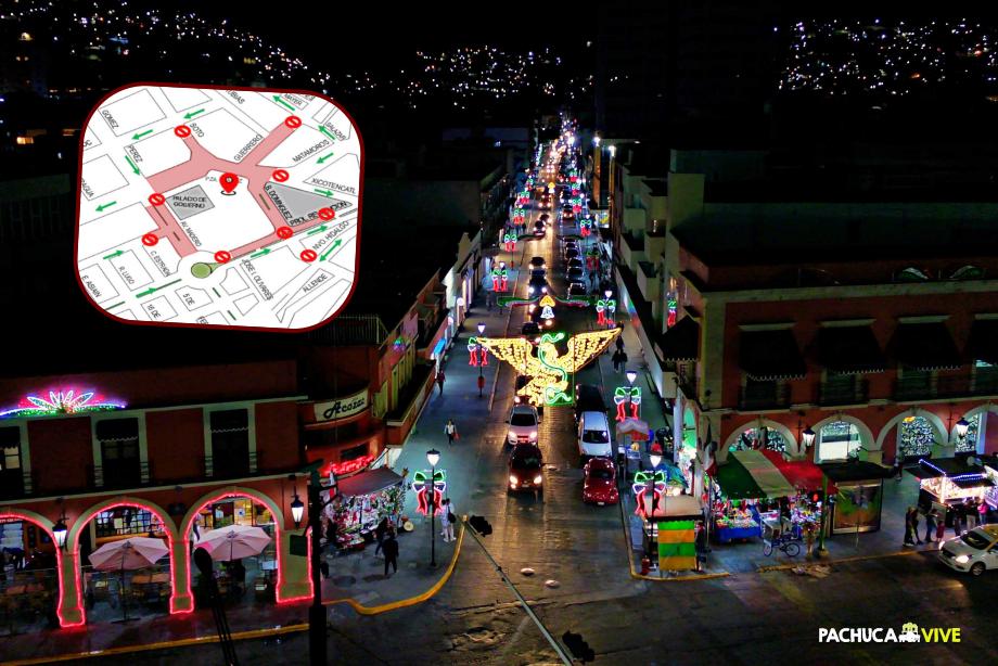 Estos son los cortes a la circulación en Pachuca del 14 al 16 de septiembre por las fiestas patrias