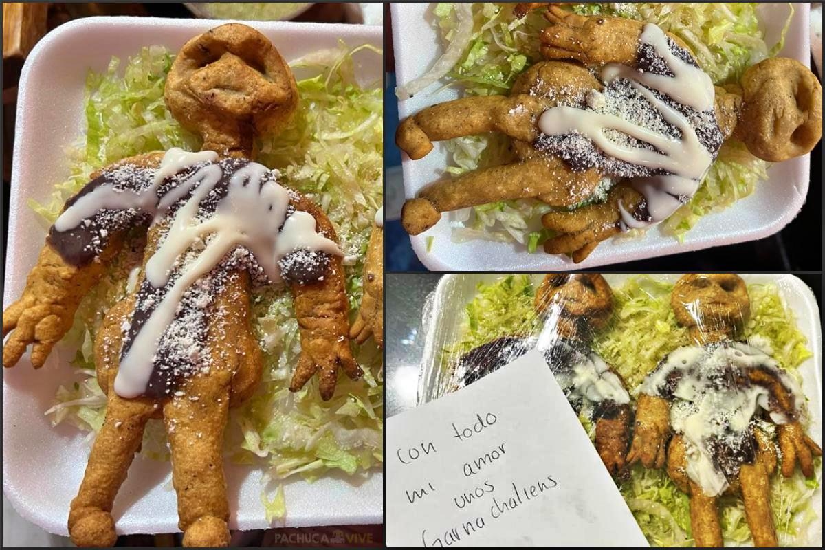 Crean en Hidalgo las 'garnachaliens': los ovni-sopes de las momias de Nazca