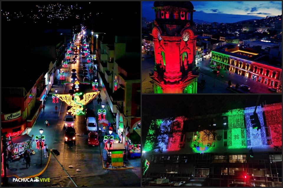 #Galería: Pachuca se pinta de colores patrios; así luce la Bella Airosa en este septiembre