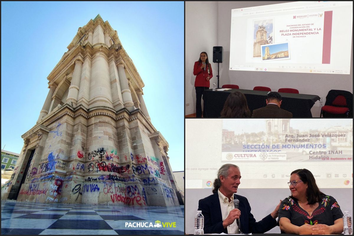¡#Bravo! 👏 Inicia proyecto de preservación del Reloj de Pachuca e incluye la plaza Independencia