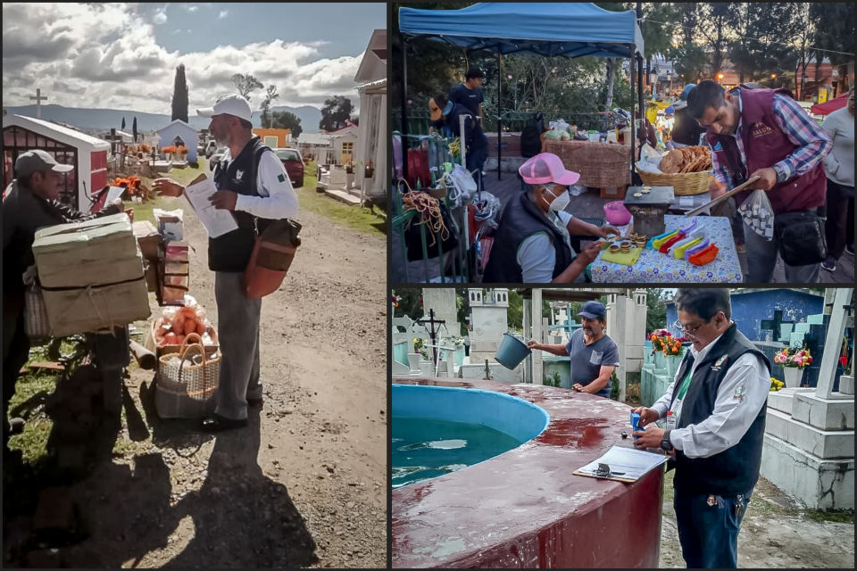 Implementan operativo de salud por Día de Muertos
