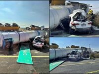 #Impactante 😨 Pipa le pasa por encima a un automóvil en la México-Pachuca (video)