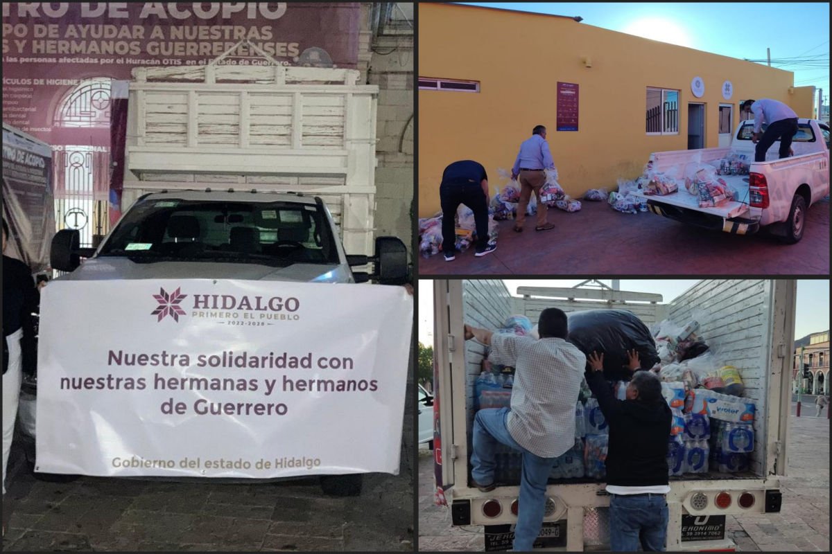 ¡#Bravo! 👏 Salen desde Pachuca toneladas de ayuda hacia Guerrero