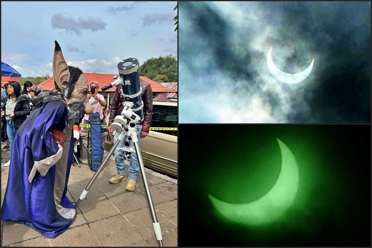 #Galería 🌙 Así se vio el Eclipse Solar en Pachuca y Huasca