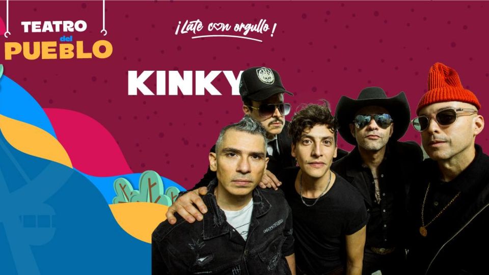 Kinky en el Teatro del Pueblo de la Feria de Pachuca