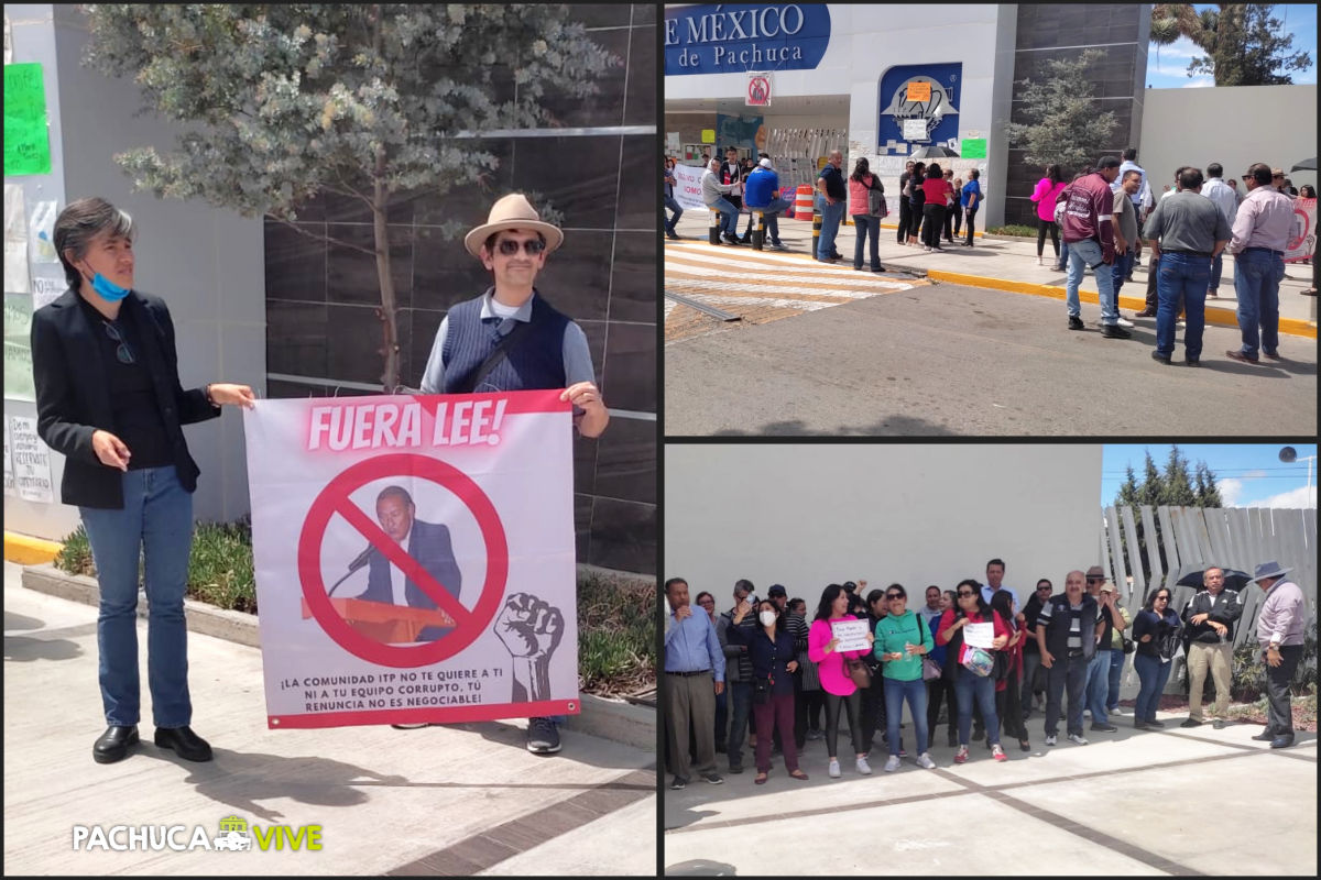 Docentes y trabajadores del Tec de Pachuca se unen a movimiento estudiantil contra director