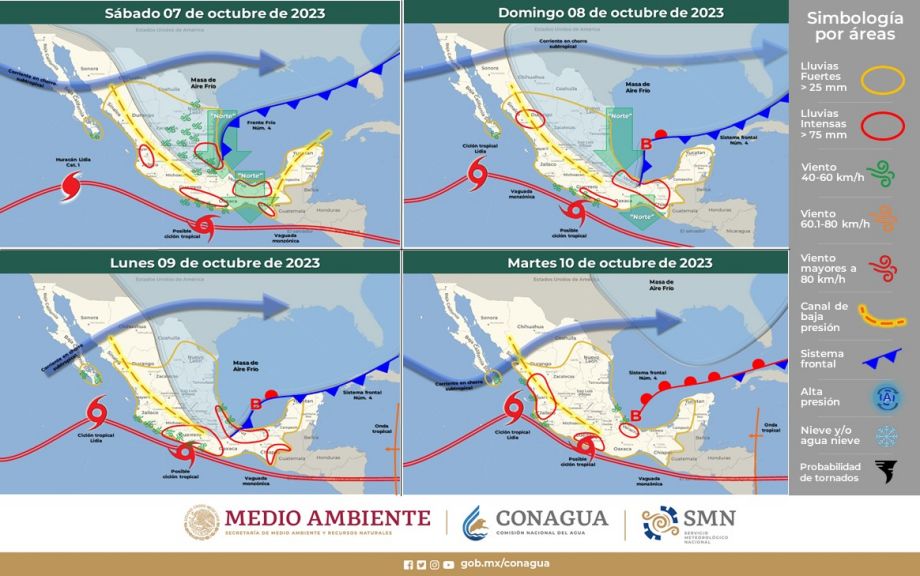 ¡Llega el frente frío 4! Habrá descenso en la temperatura y lluvias intensas en Hidalgo