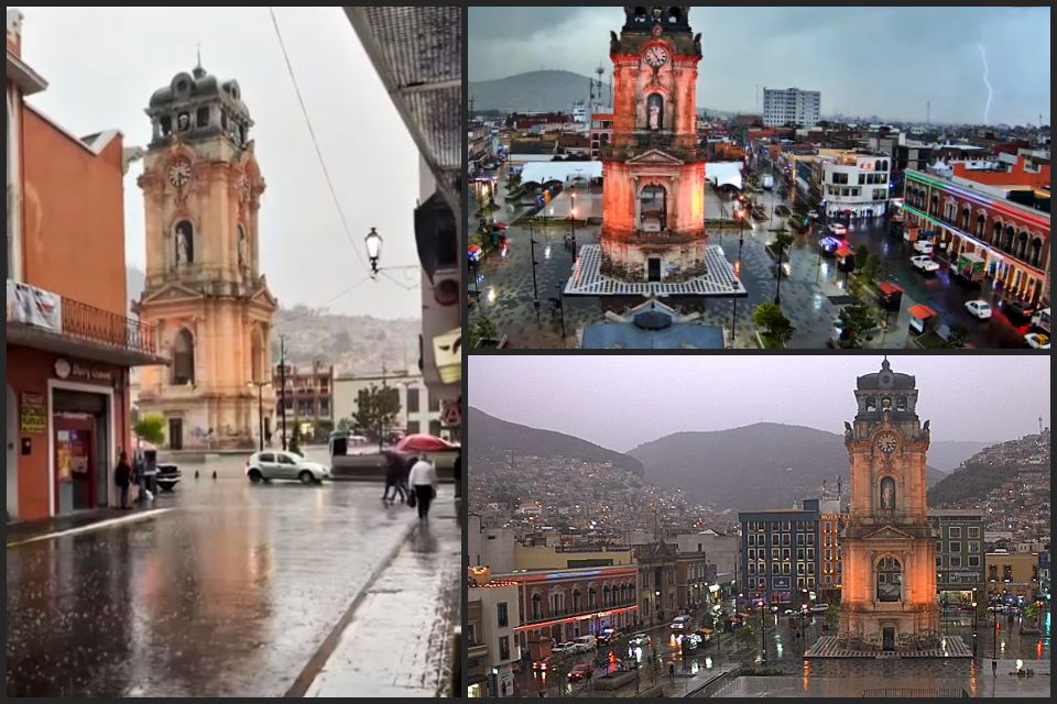 ¡Aguacero! Se cae el cielo esta tarde en Pachuca