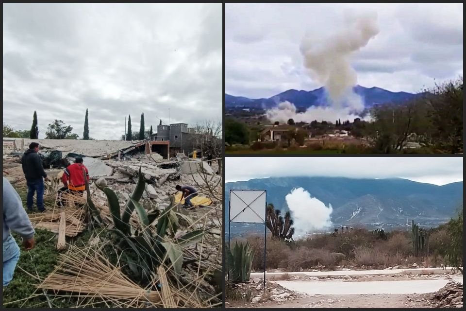 Mueren cinco personas en explosión de pirotecnia ocurrida en Hidalgo