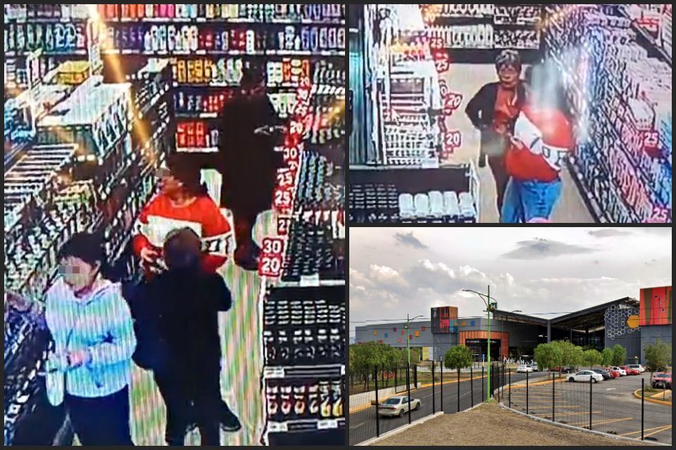 #Video: Cuatro farderas hacen equipo para vaciar anaqueles en tienda de Pachuca; así fueron captadas