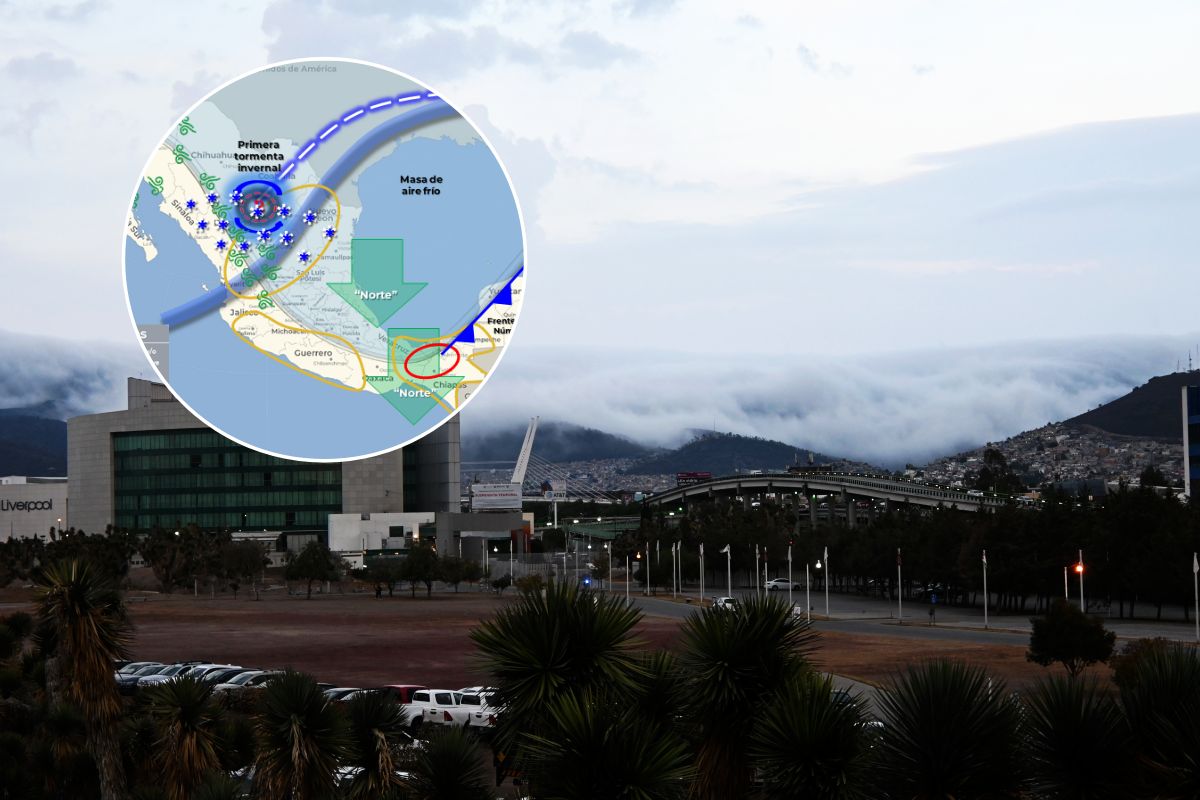 Continuará sobre Pachuca la masa de aire polar del frente frío 11