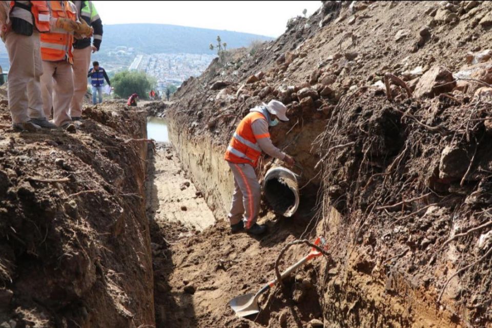 Fuga en línea de conducción deja sin agua a estas colonias de la zona metropolitana de Pachuca