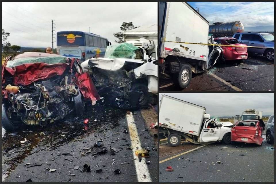 Escalofriante accidente en la autopista México-Tuxpan, en territorio hidalguense