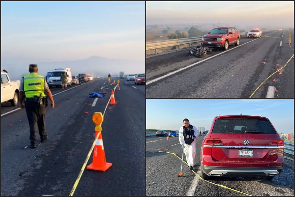 Tragedia en la México-Pachuca: motociclista fallece atropellado tras ser impactado por una camioneta
