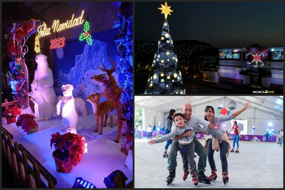 ¡A celebrar! Anuncian encendido de árbol, villa navideña y pista de hielo en Pachuca