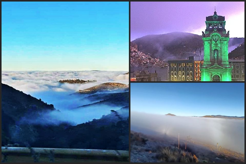 Densa franja de niebla sorprende a la zona metropolitana de Pachuca (fotos y video)