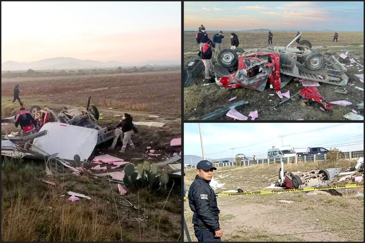 Conductor fallece en escalofriante accidente ocurrido en el sur de Hidalgo