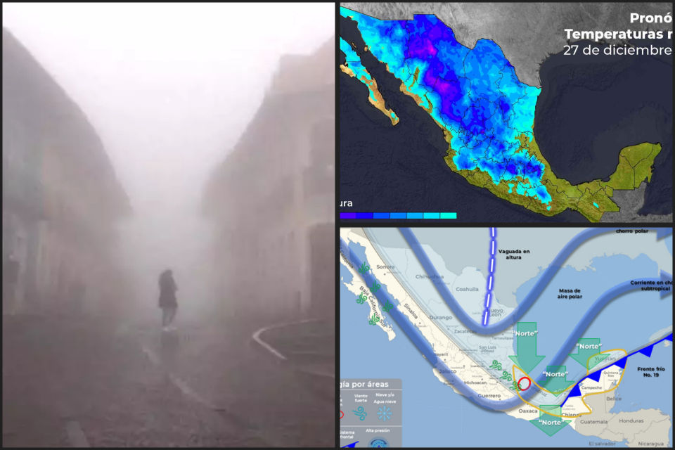 ¡Abrígate! Frío y lluvias, se esperan este miércoles en Hidalgo