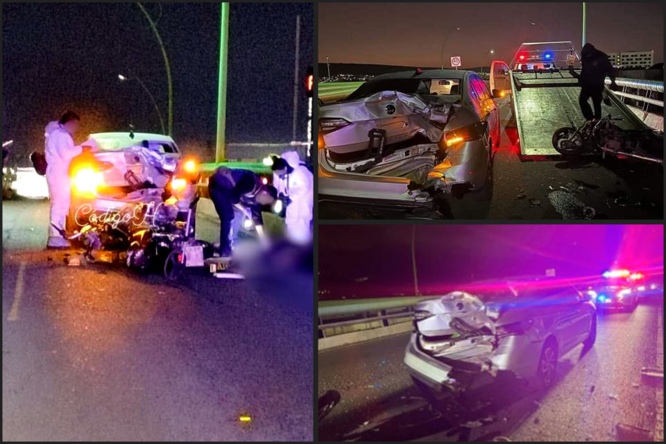 Motociclista pierde la vida en Pachuca, arrollado por conductor que intentó evadir el alcoholímetro