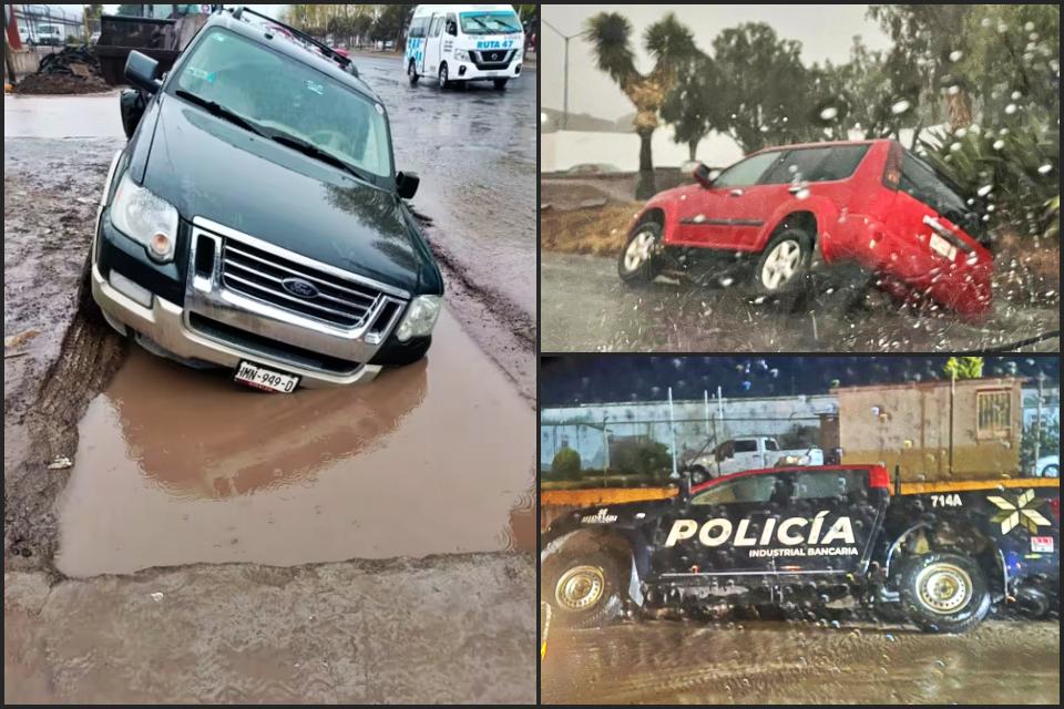 ¡Camioneta se va al hoyo! Van cuatro vehículos caídos en el mismo bulevar en dos semanas