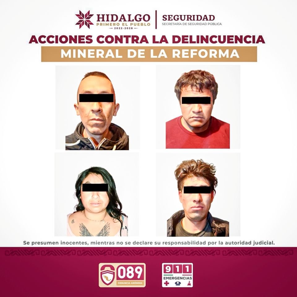 Estos puntos de Pachuca y Mineral de la Reforma operaban como centros de narcomenudeo