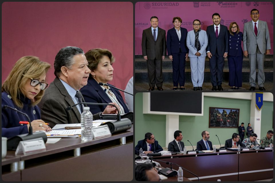 Se reúnen autoridades de Hidalgo y otras cuatro entidades para construir la paz
