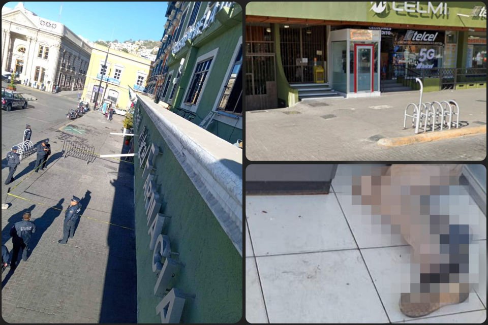 Hombre pierde la vida en un cajero automático del centro de Pachuca