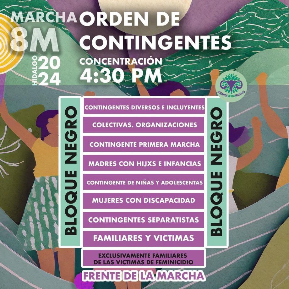 Día Internacional de la Mujer: estas son las actividades programadas en Pachuca por el 8M