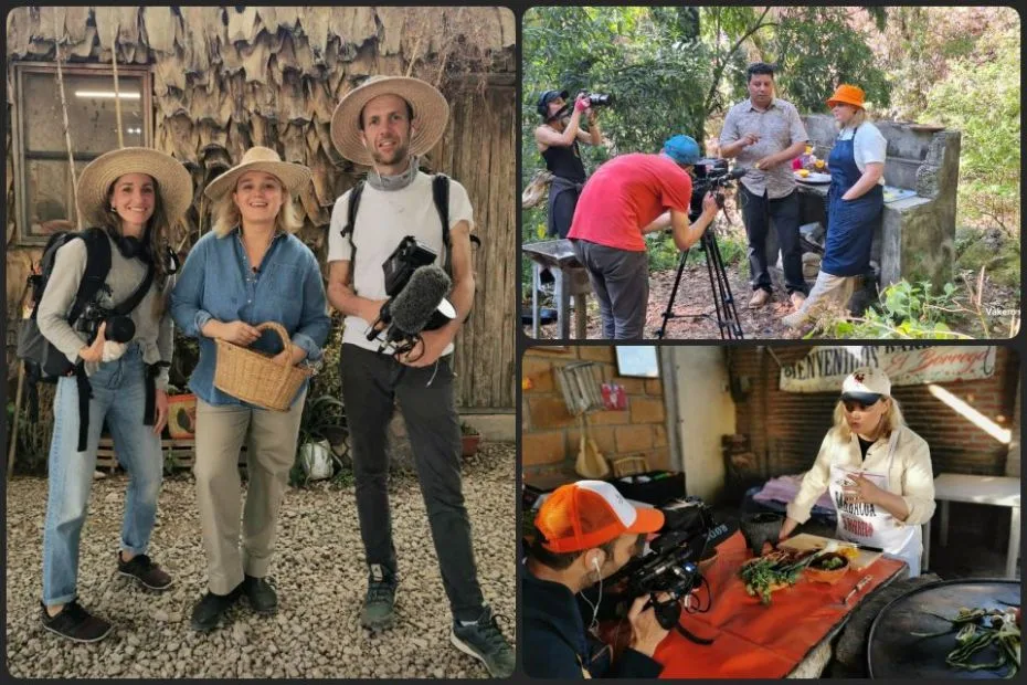Famosa chef francesa graba programa gastronómico en Hidalgo para Canal+