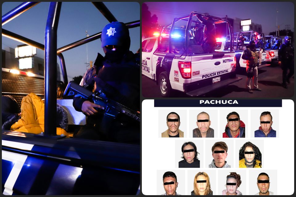 ¡Duro golpe! Atrapan a 'El Viveros' y a su peligrosa banda en Pachuca