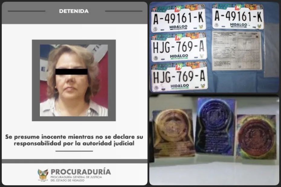 Aseguran despacho ilegal de gestoría de documentos vehiculares en Pachuca