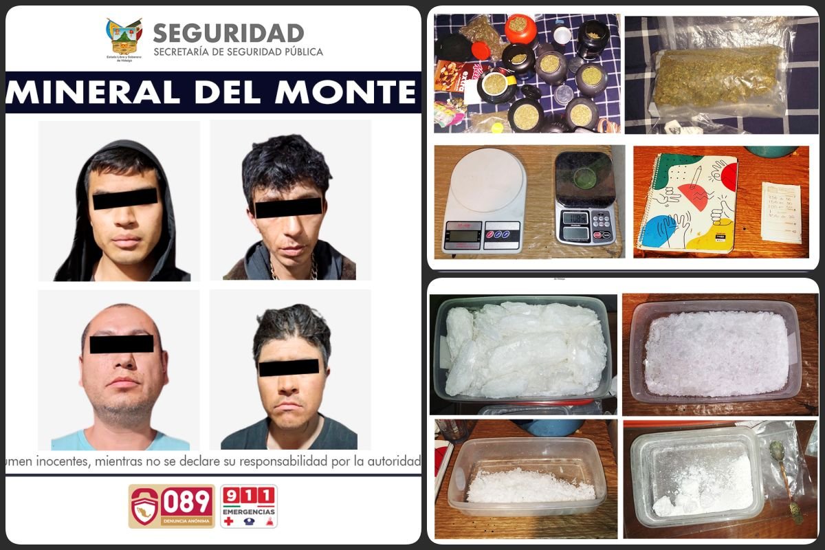 Megadecomiso en el Pueblo Mágico de Real del Monte: aseguran más de 17 mil dosis de narcóticos