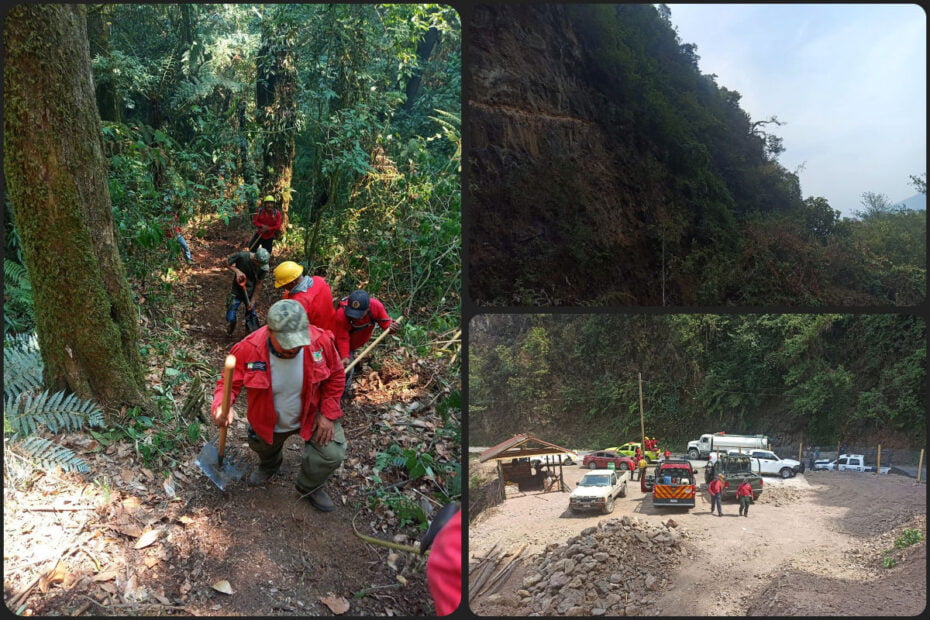 Activos pero en confinamiento, los dos grandes incendios forestales que afectan a las sierras de Hidalgo