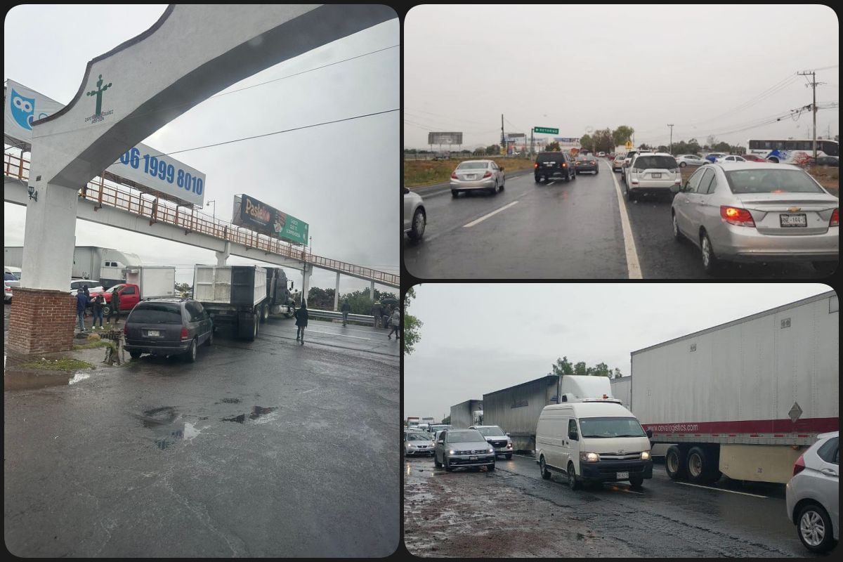¡Manifestación! Inconformes con elecciones bloquean la México-Pachuca, a la altura de Zapotlán | VIDEO