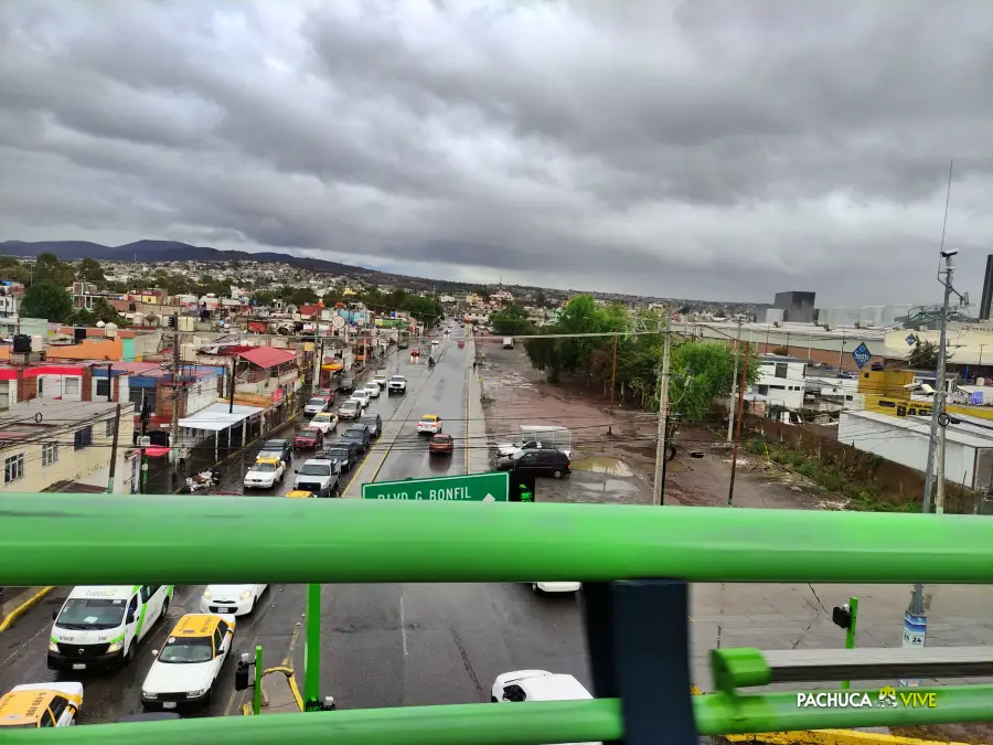 #EnFotos: Mañana lluviosa este viernes en Pachuca