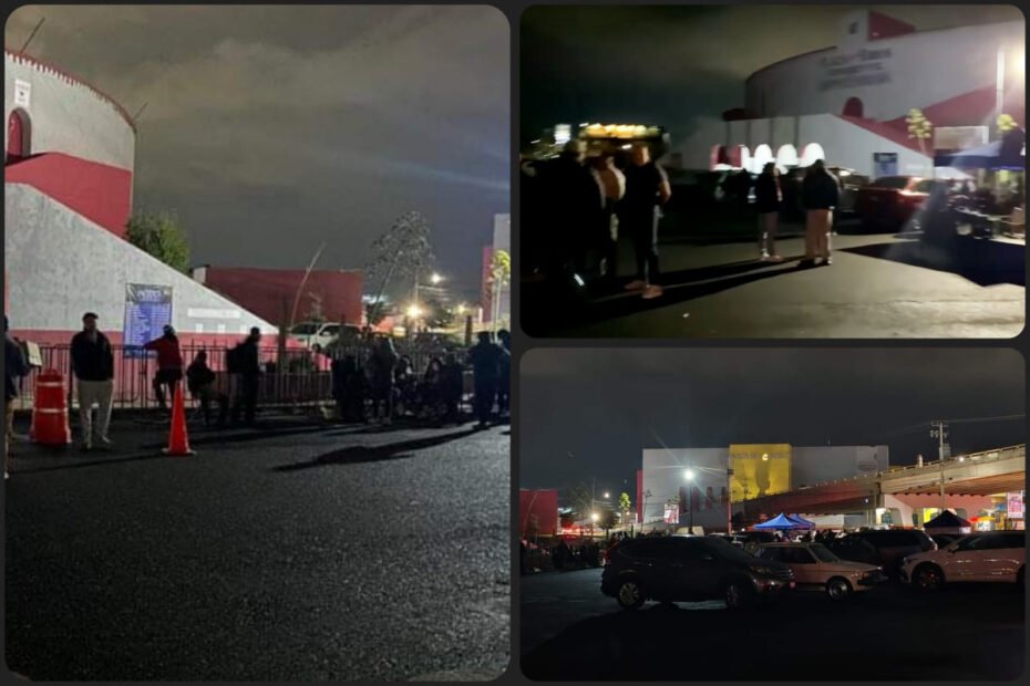 ¡Fiebre por boletos del Palenque! Cientos pasarán la noche en las taquillas de la Plaza de Toros de Pachuca