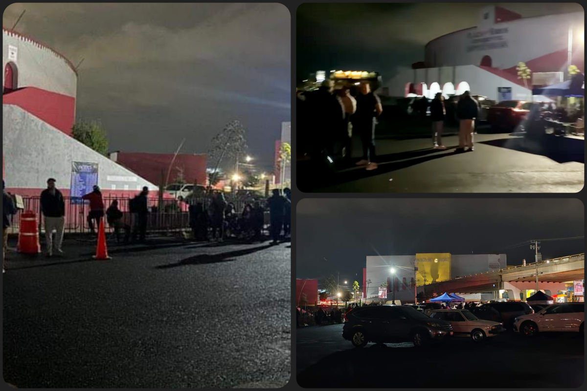 ¡Fiebre por boletos del Palenque! Cientos pasarán la noche en las taquillas de la Plaza de Toros de Pachuca