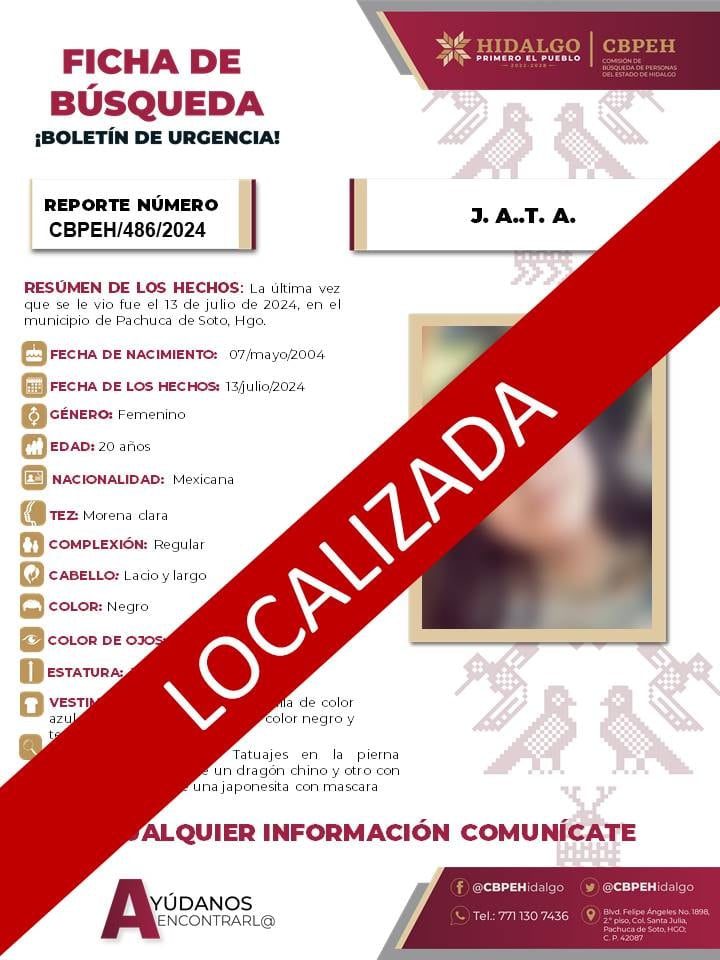 Jennifer Alejandra desapareció en Pachuca; piden ayuda para encontrarla | LOCALIZADA