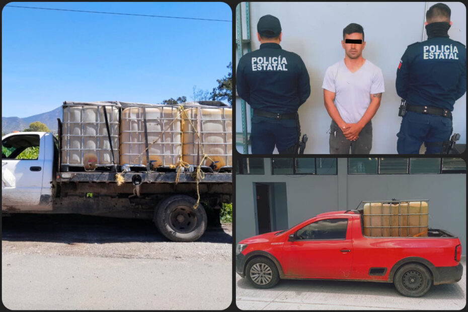Otro golpe al huachicol en Hidalgo: un detenido y 6 mil litros incautados durante patrullajes