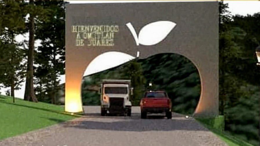 Inicia construcción de arco de entrada de Omitlán, Pueblo con Sabor; así se verá