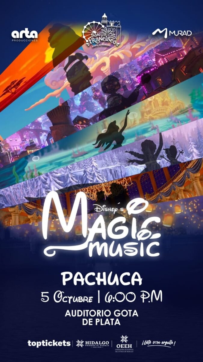 Disney's Magic Music Experience llegará a Pachuca con la Feria de San Francisco