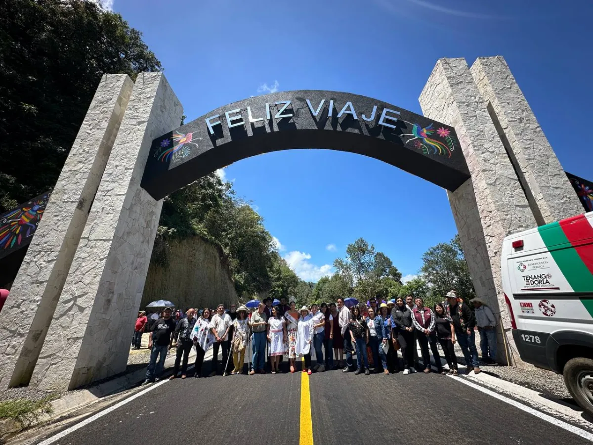 La región Otomí-Tepehua ya tiene su arco de bienvenida, y es monumental