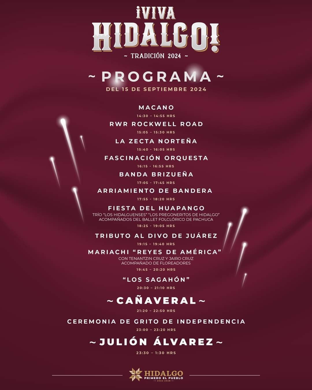 Julión Álvarez y Grupo Cañaveral darán el Grito en Pachuca; este es el programa