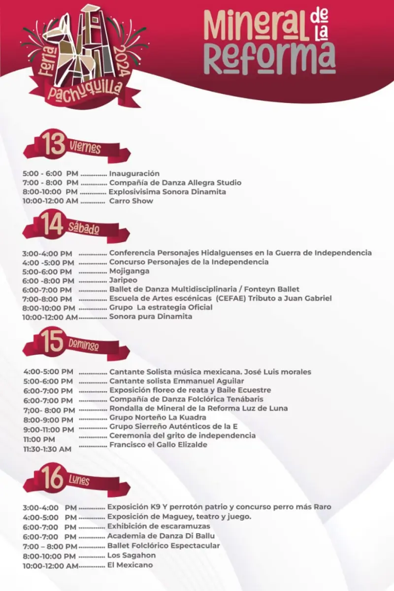 Feria Pachuquilla 2024 comienza este viernes y serán cuatro días de fiesta; esta es la cartelera oficial