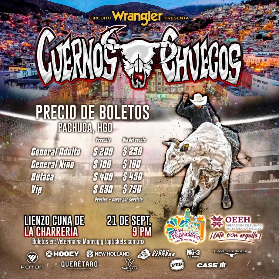 Cuernos Chuecos en Pachuca: llega el mayor espectáculo de rodeo este fin de semana