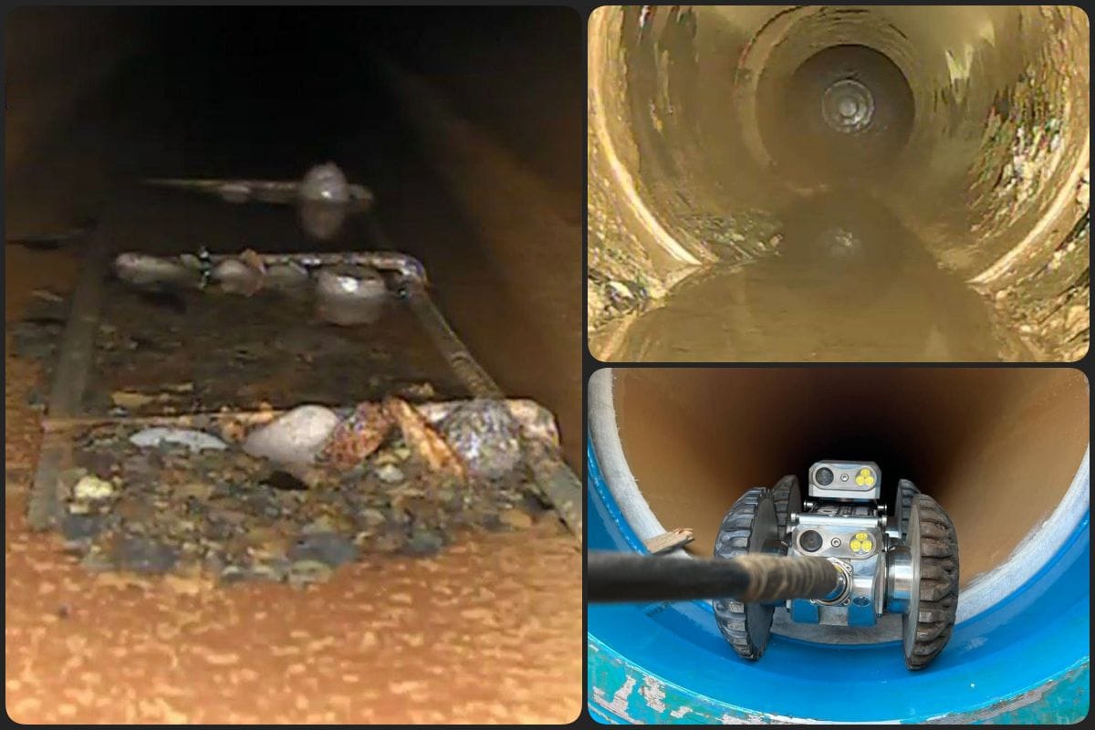 Detectan capas de sedimento y varillas oxidadas dentro de ducto que surte agua a Pachuca