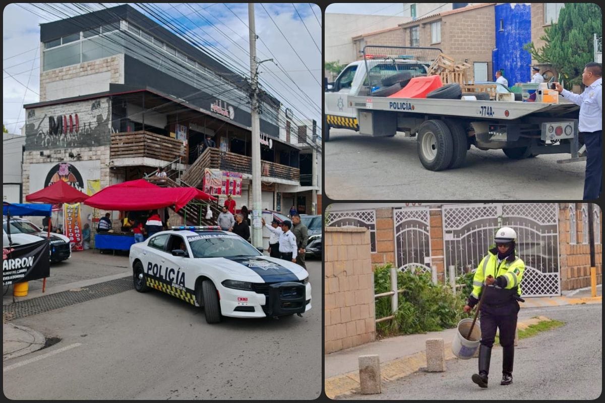 Vecinos y franeleros intentan adueñarse de calles aledañas a la feria, pero les cayó la Policía Municipal