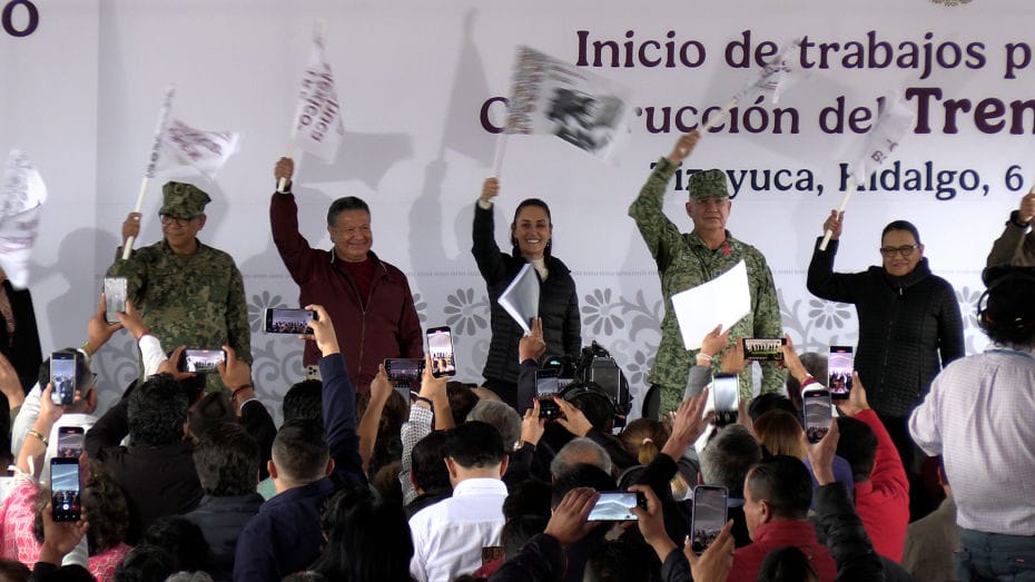 Comienza proyecto ferroviario México-Pachuca; serán trenes eléctricos de 718 pasajeros | VIDEO