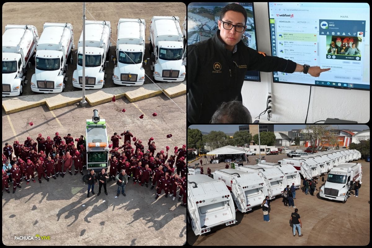 Así es el nuevo sistema de recolección de basura para Pachuca con cámaras 360 y monitoreo en tiempo real