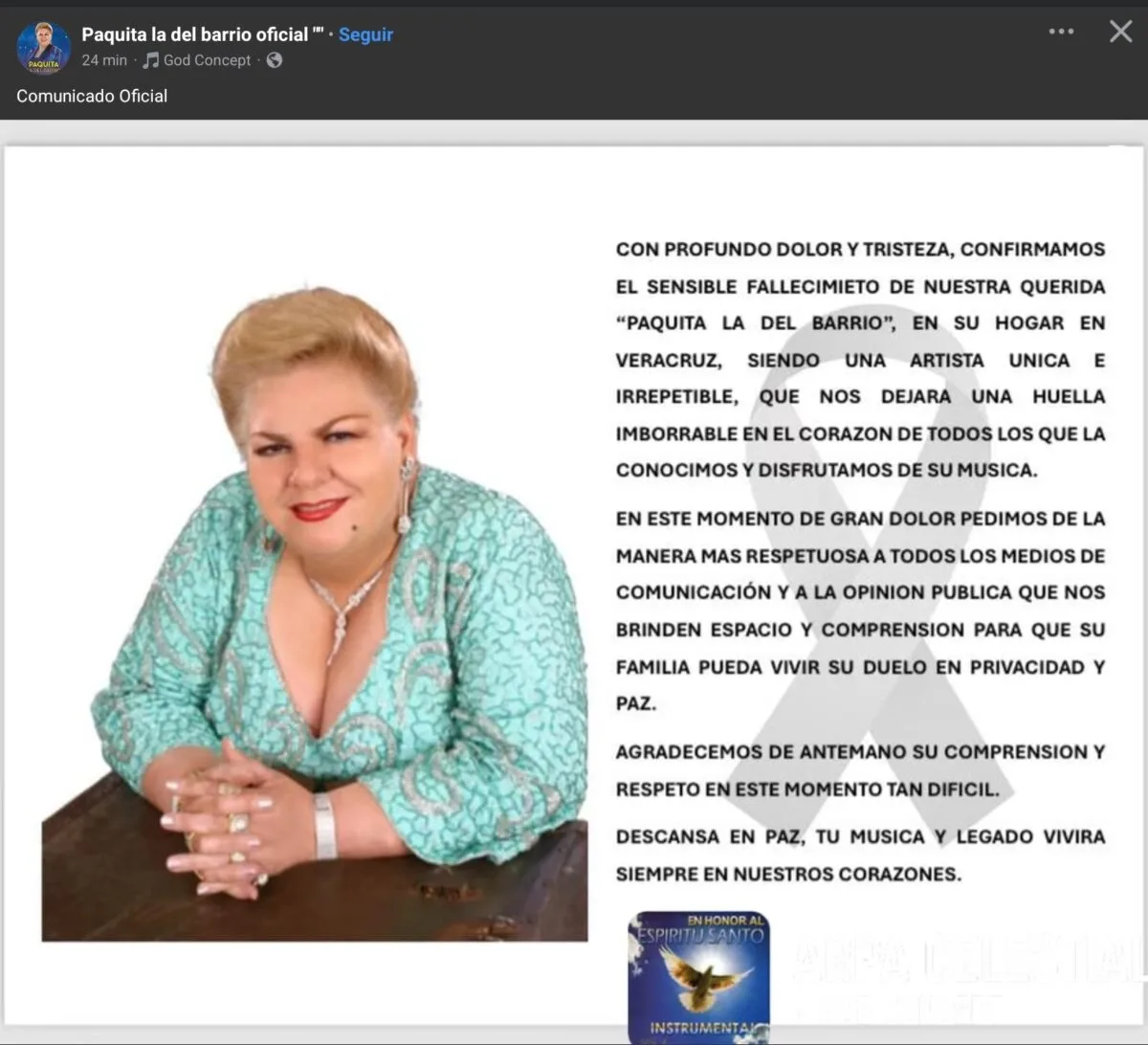 Fallece Paquita la del Barrio, ícono de la música ranchera y el desamor 5 Fallece Paquita la del Barrio, ícono de la música ranchera y el desamor